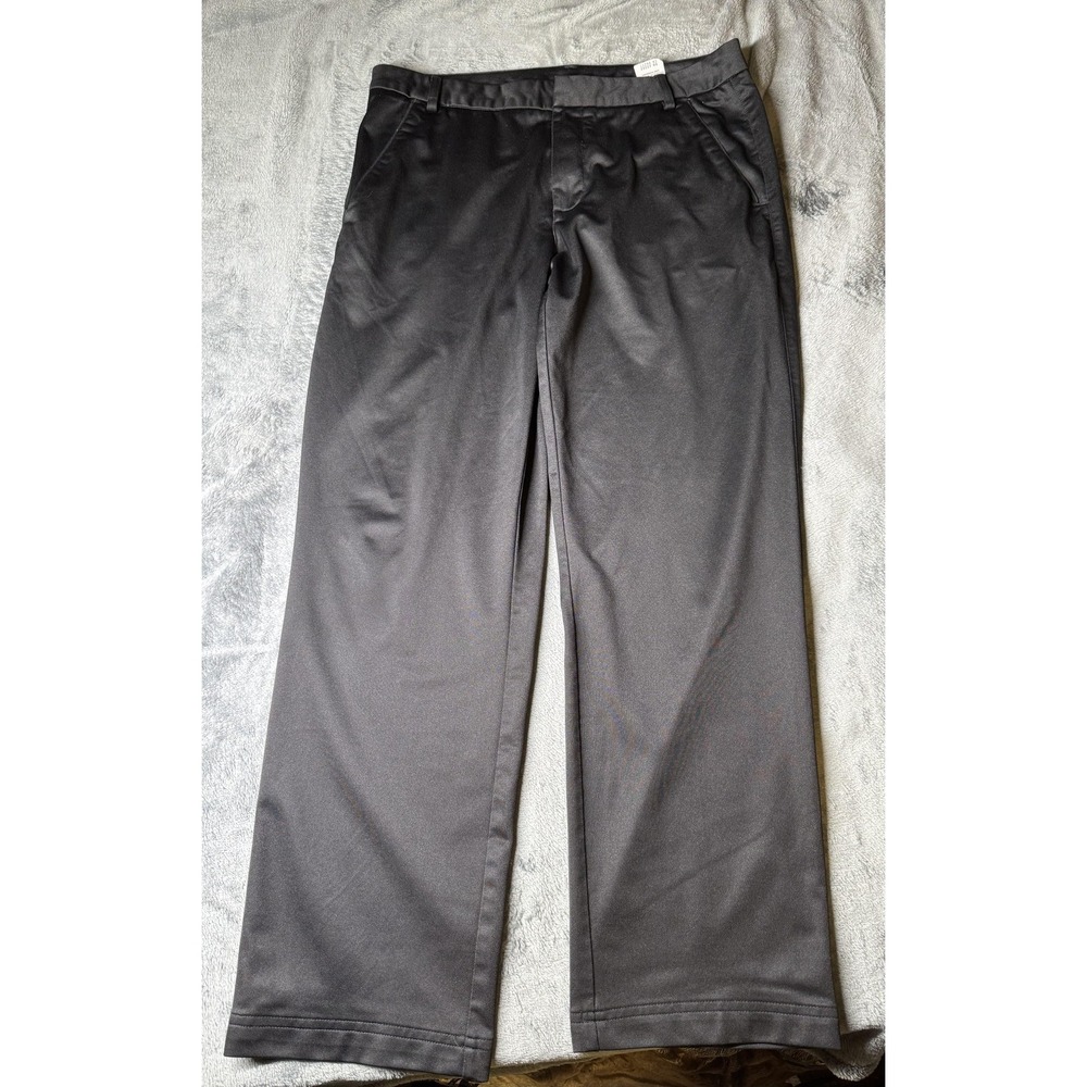 PUMA Pants Mens 34x30 Black PWRWARM Golf Thermal Straight Leg Khakis‎ Casual